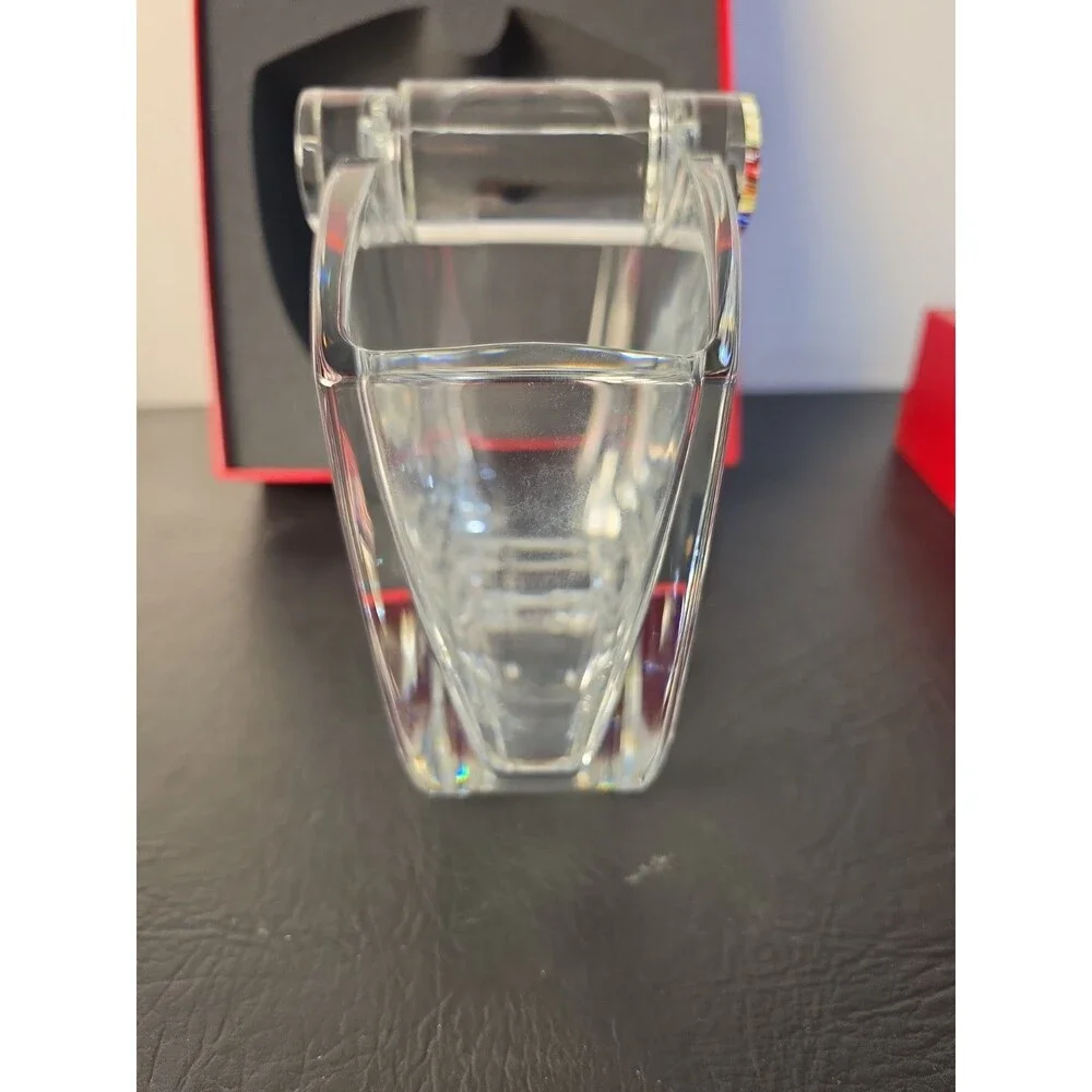 Baccarat Crystal Oceanie Vase Millefiori Cylindrical Stopper Flower Vase